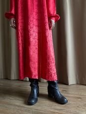 nilani bright red color import dress-4377-10