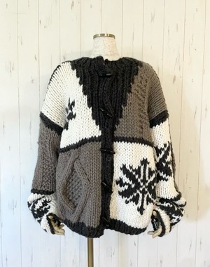 ルスポレ　ハンドメイドニットカーデ　　25318077