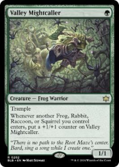 MTG《渓間の怪力呼び/Valley Mightcaller(BLB)》英語