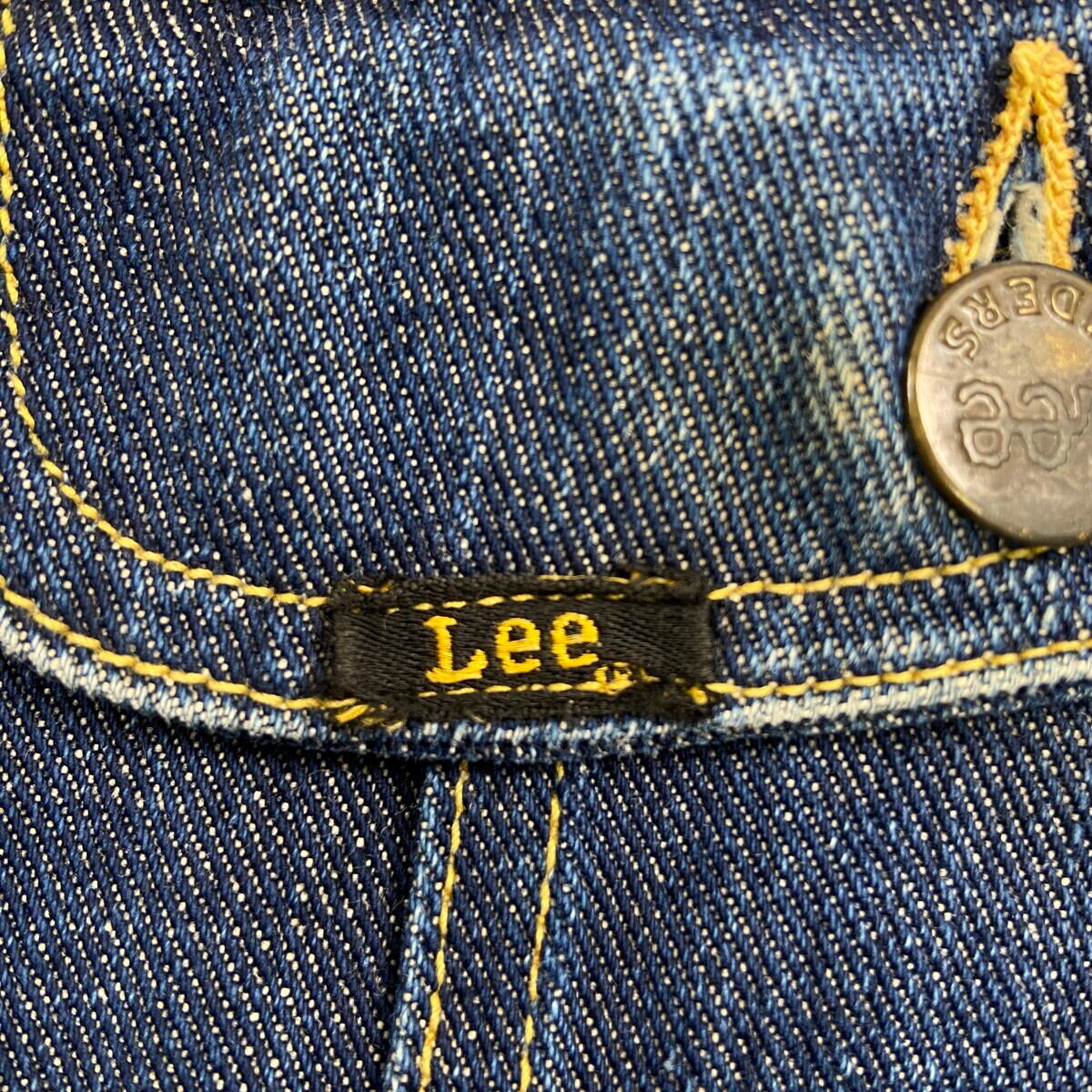 60年代 USA製 黒タグ Lee リー 101-j 濃紺 デニムジャケット メンズM