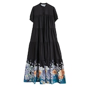 フラワー プリント ドレス 30011