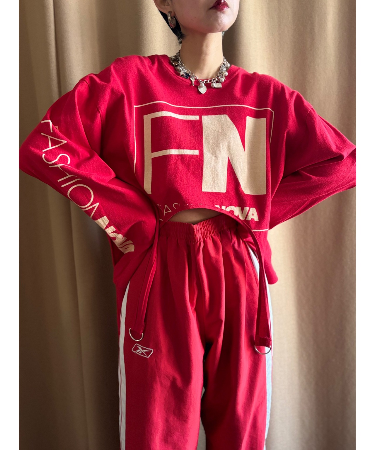 garter belt design fn remake long t shirt-4520-2
