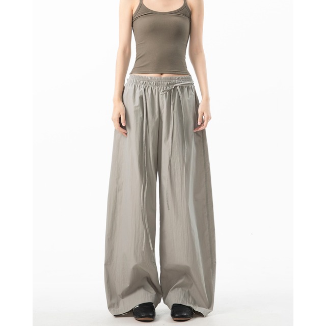 waist ribbon relaxed pants　ウエストリボンリラックスパンツ　J0897