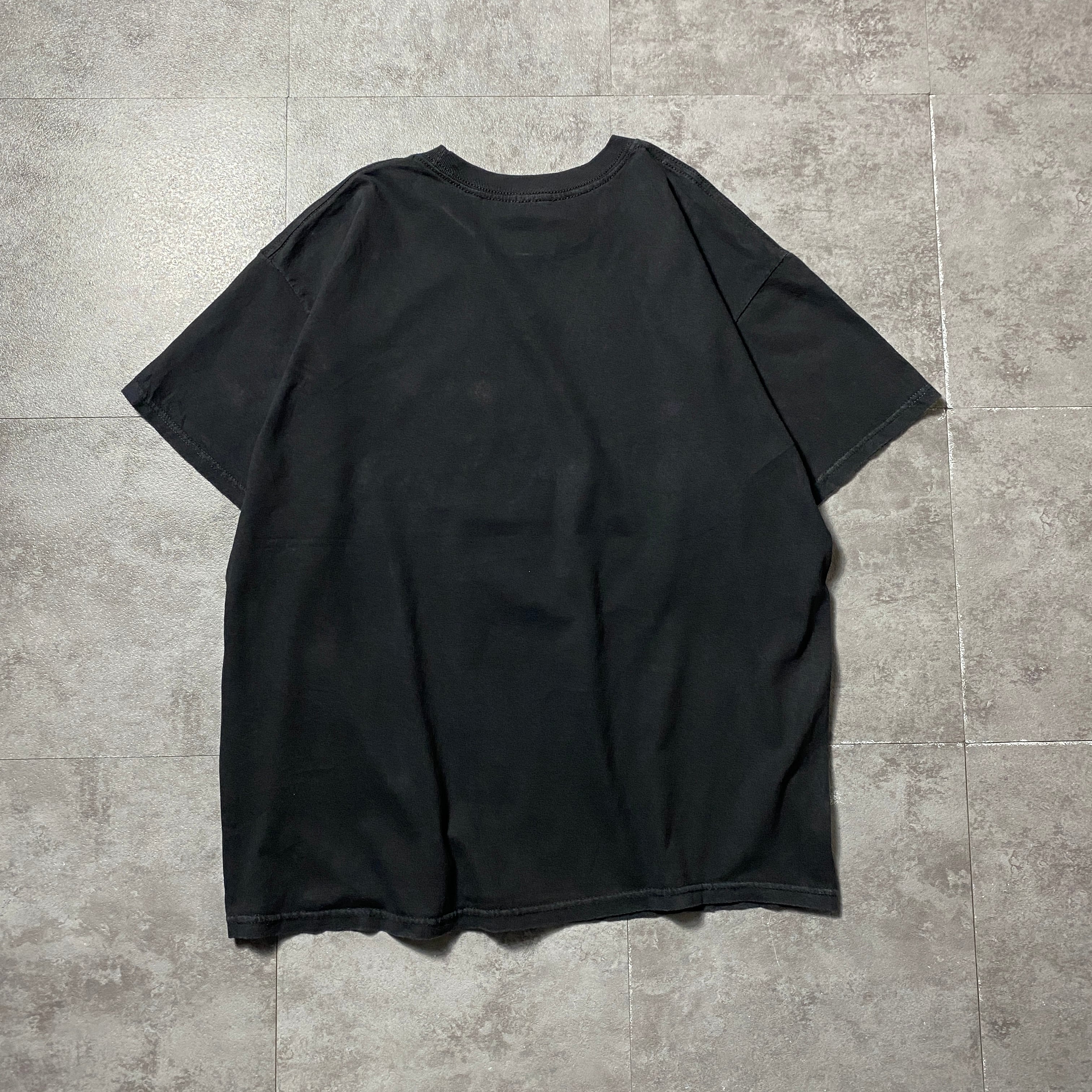 00s ローリングストーンズ メキシコ製 ロゴプリント半袖Tシャツ L ブラック THE ROLLING STONES ローリングストーンズ プリント コピーライト2016