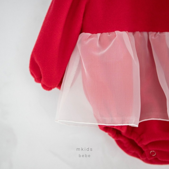 《予約》mkids¨ bebe) pure fleece suit