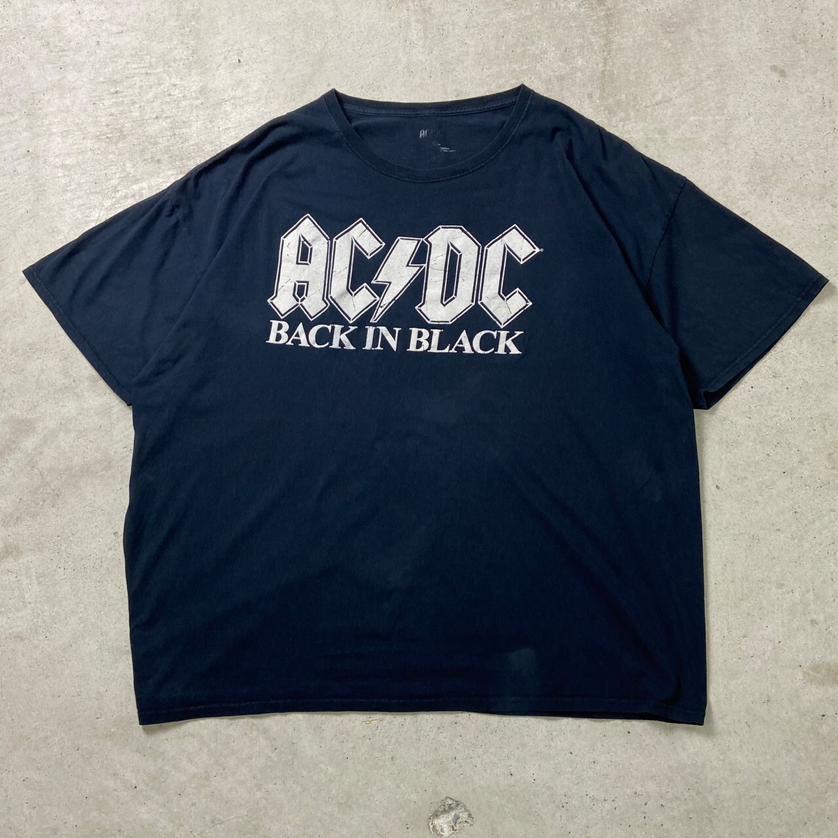 AC/DC BACK IN BLACK バンドTシャツ バンT メンズ3XL相当 古着 ビッグ 