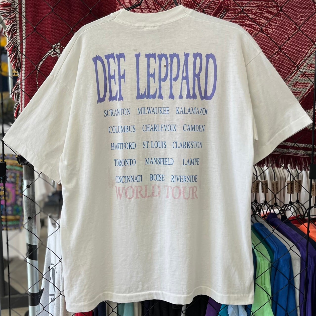 90s USA製 バンド系 DEF LEPPARD デフ・レパード 1996年 ワールド