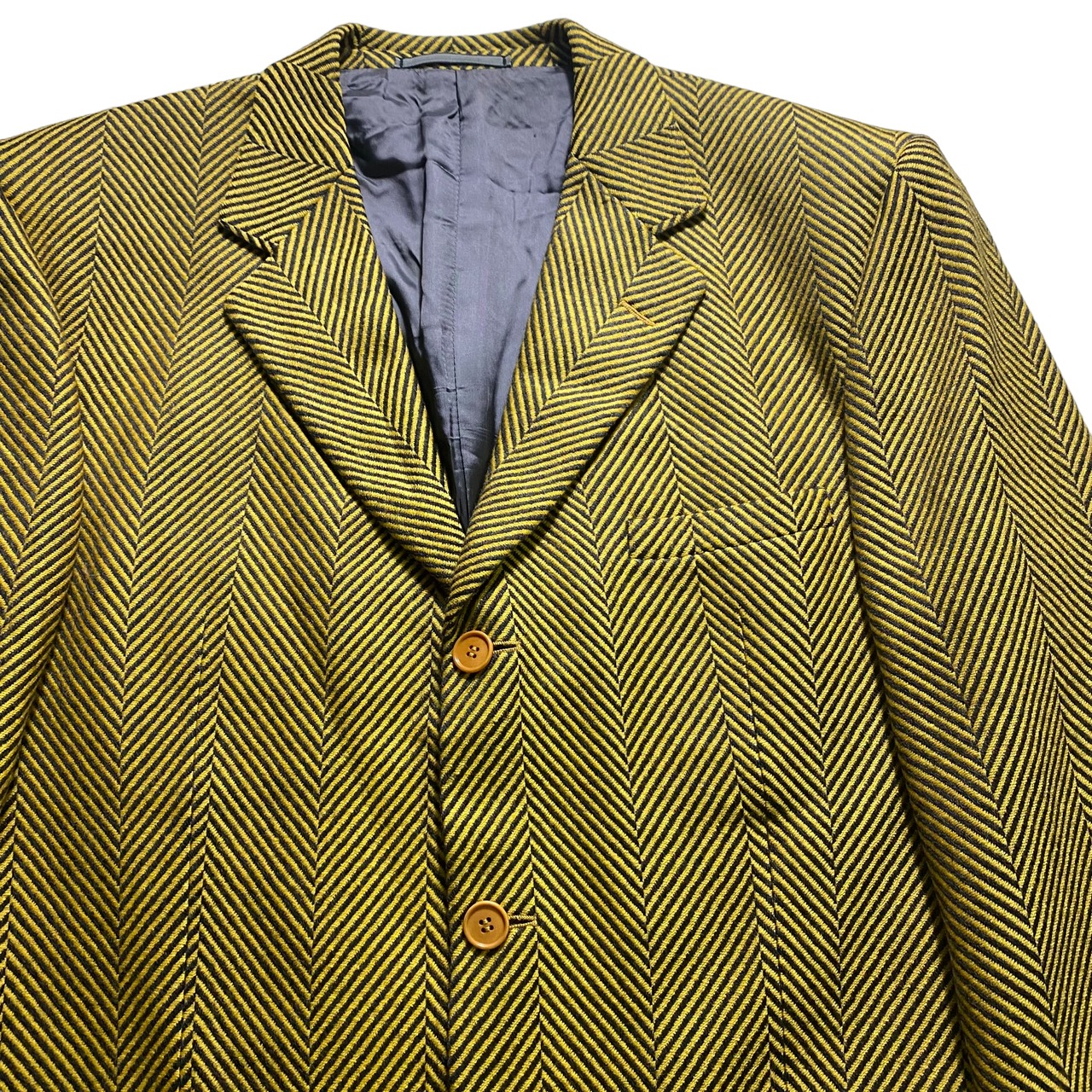 vintage V2 by VERSACE herringbone pattern cashmere brend tailored jacket