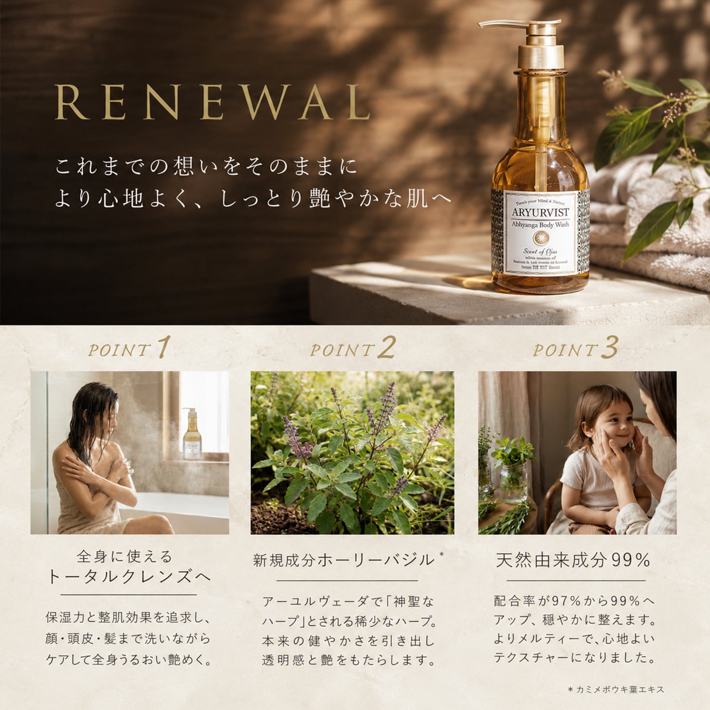ﾘﾆｭｰｱﾙ】アビヤンガ ボディウォッシュ Total Body Cleanse 500ml