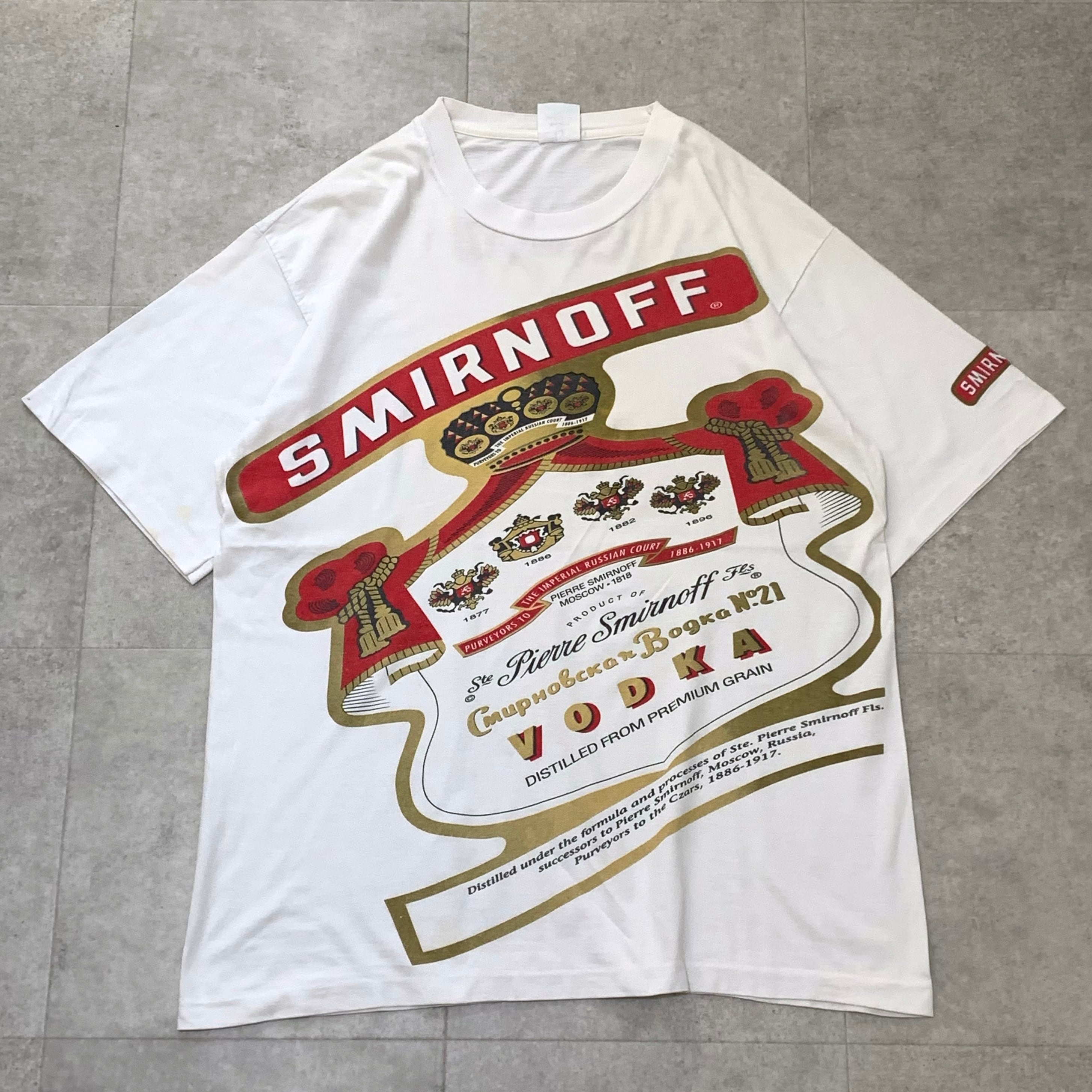 90s スミノフ SMIRNOFF ビンテージ Tシャツ シングルステッチ | FREEKS