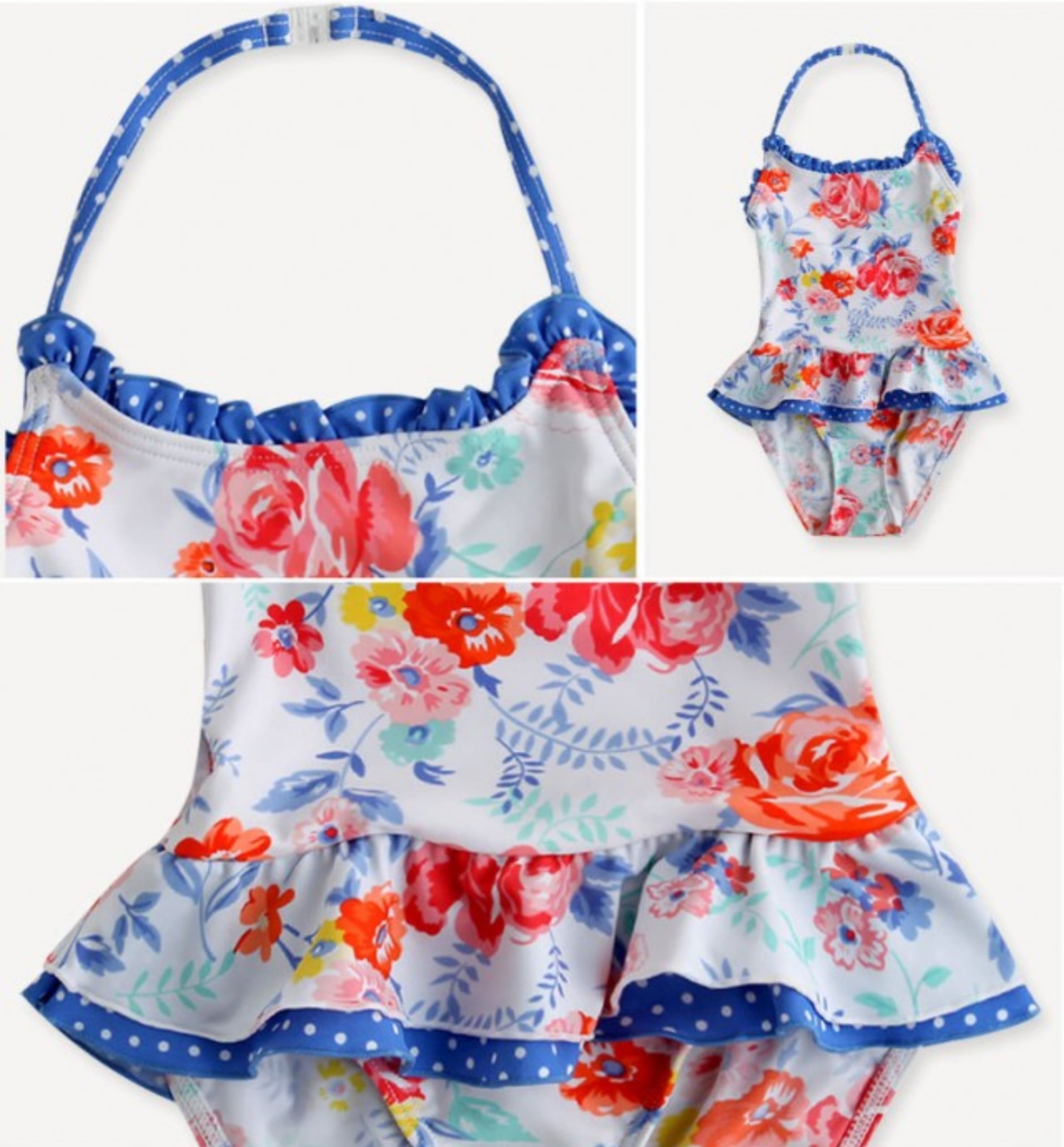 均一セール|80|即納|Flower swim wear(ワンピース)|vaenait baby