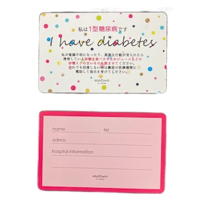 Medical card 1型【Mature original】happy polka dots