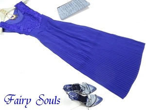 ★送料無料★7～9号☆花刺繍とプリ－ツのロングワンピ(OPN6376)