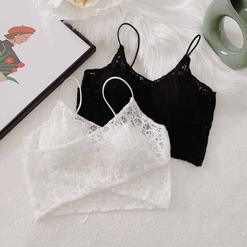 レースブラ バックストラップレストップス サマー 夏物 萌量不足96275826058