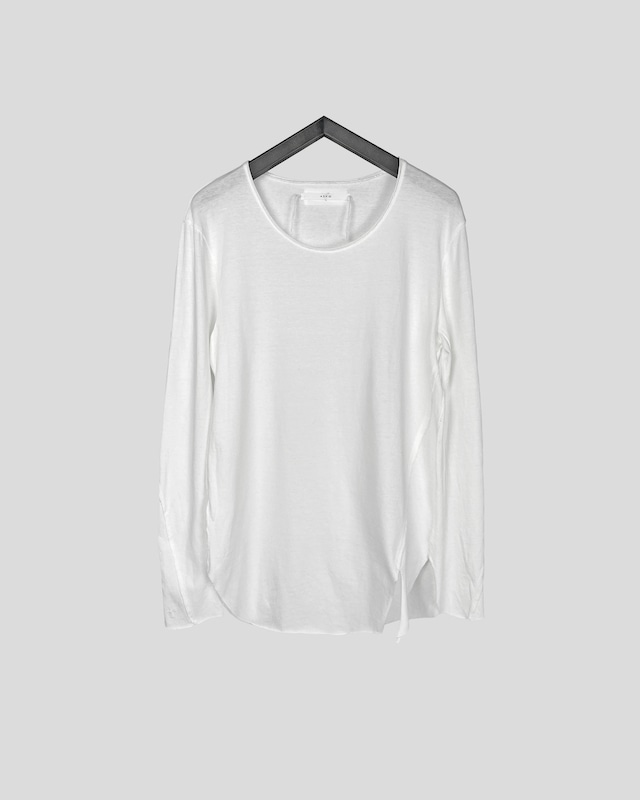 ASKYY / SIGNATURE SLIT LONG T / WHITE