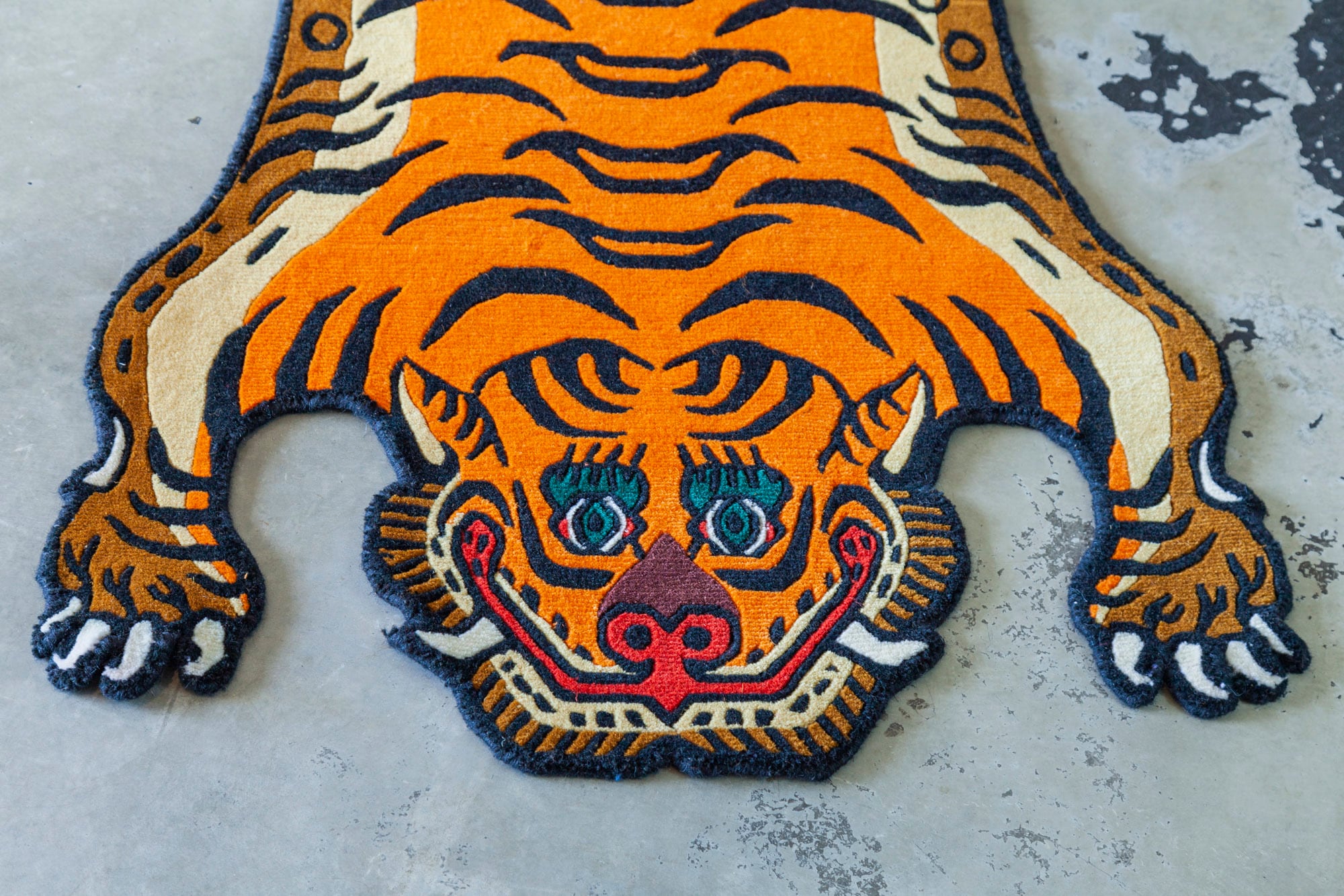Tibetan Tiger Rug 《Mサイズ•ウール008》チベタンタイガーラグ