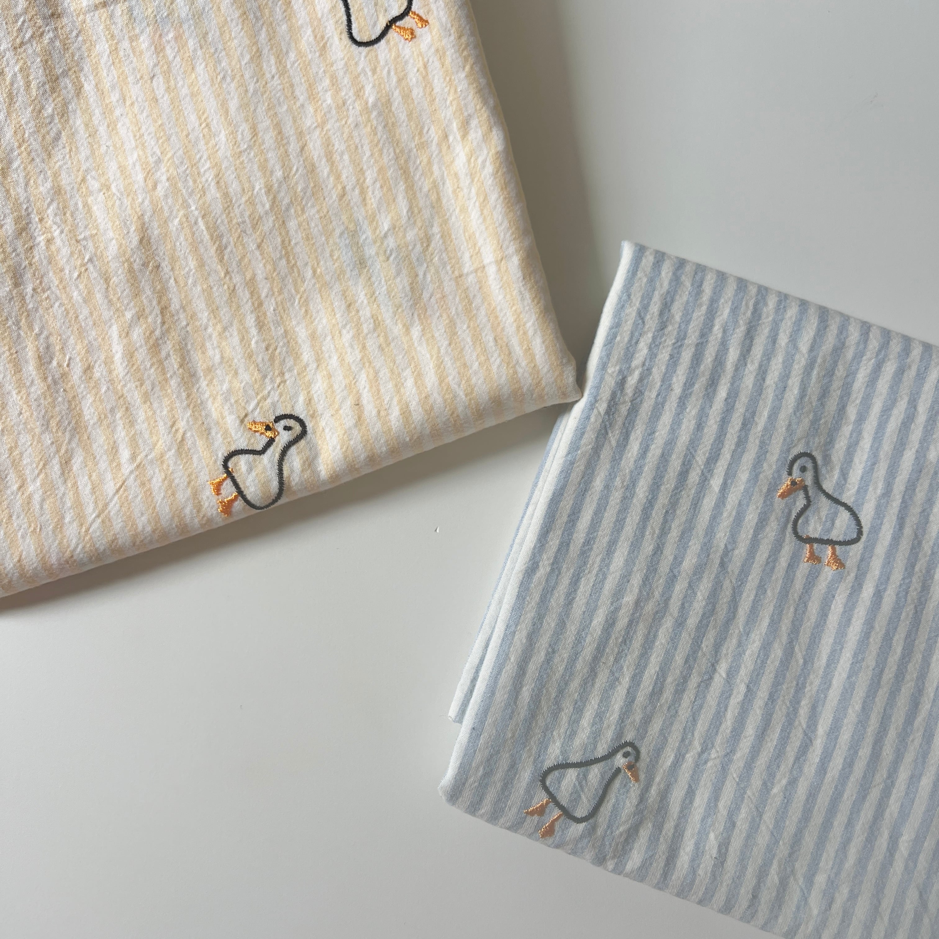 original cotton刺繍生地（ギンガムチェック・ミニハート刺繍） 3色