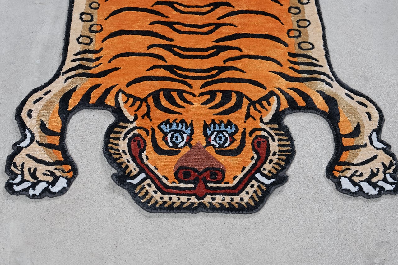 Tibetan Tiger Rug 《Sサイズ•シルク466》チベタンタイガーラグ