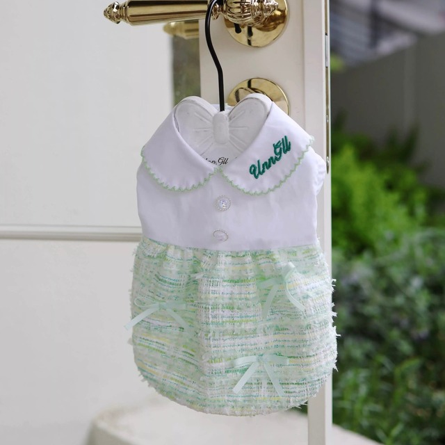 【予約】ミントシャルマンワンピース