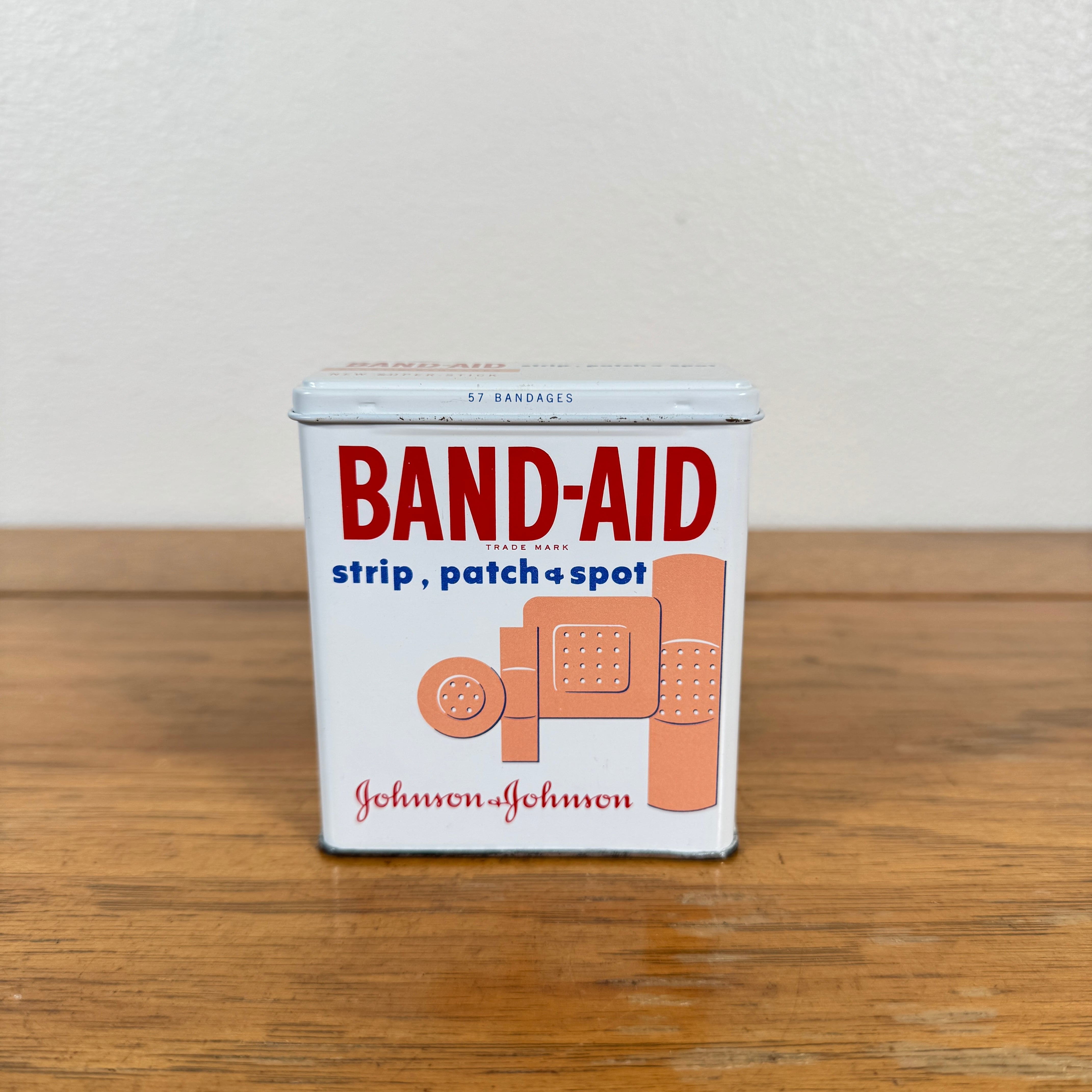 #1657 ビンテージ バンドエイド缶 絆創膏 小物入れ 収納ケース