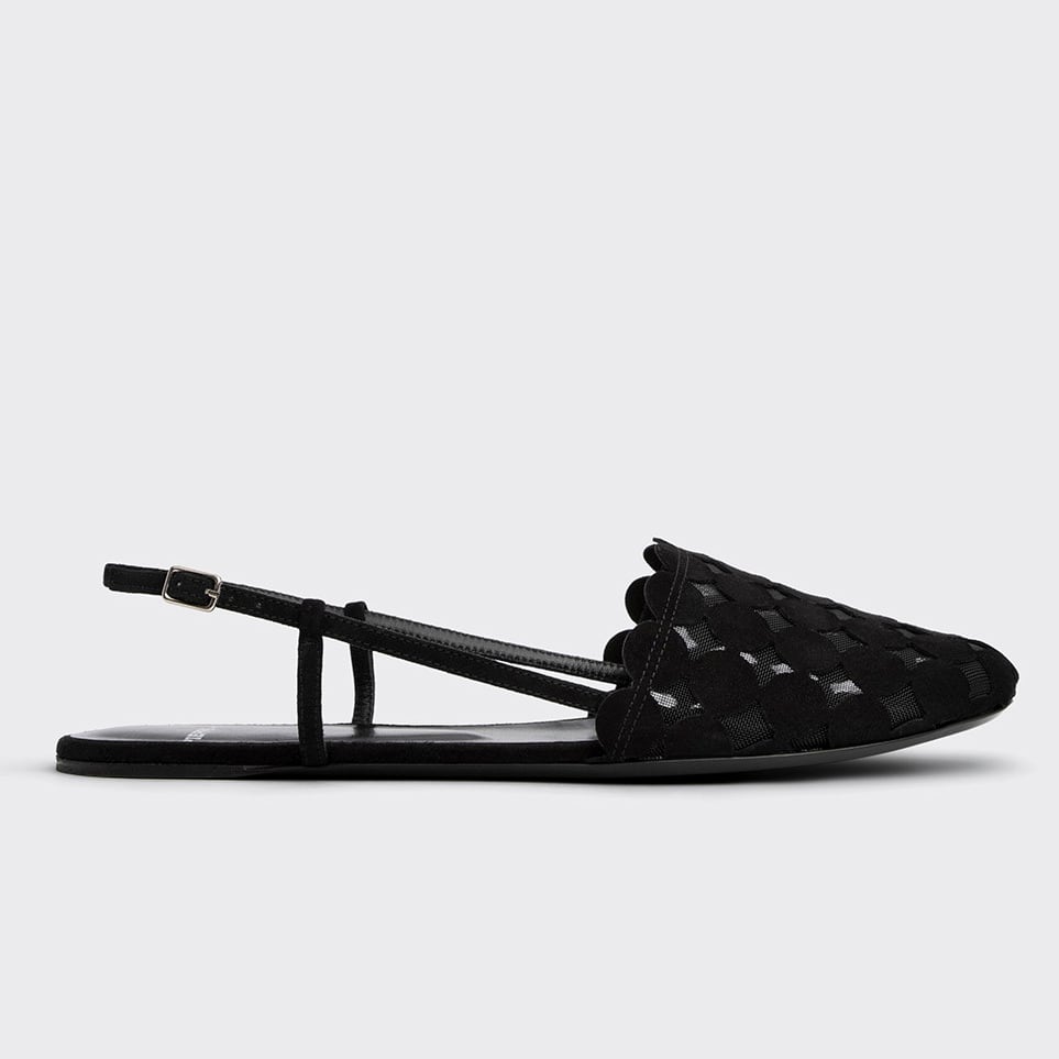 PIERRE HARDY APERITIVO MINI BULLES BALLET FLAT BLACK