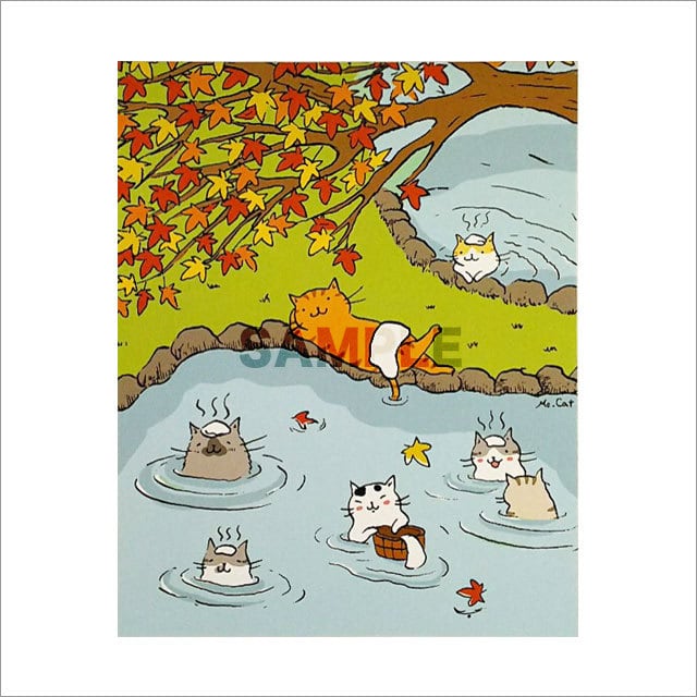 台湾ポストカード「泡秋湯」