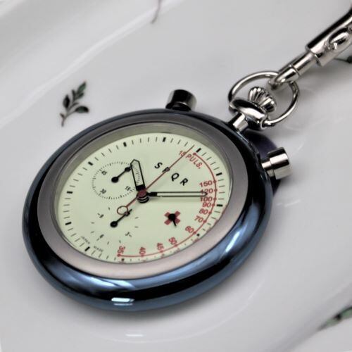 SPQR 独創・クロノグラフ式 脈拍測定・update版 ・ブルーバージョン