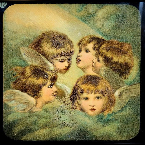 幻燈スライド「4人の熾天使」