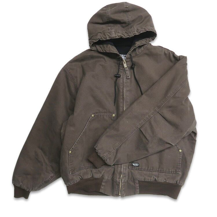 人気のダック　POLAR KING アクティブワークジャケット L 黒　US古着 人気のダック POLAR KING アクティブワークジャケット L 黒 US