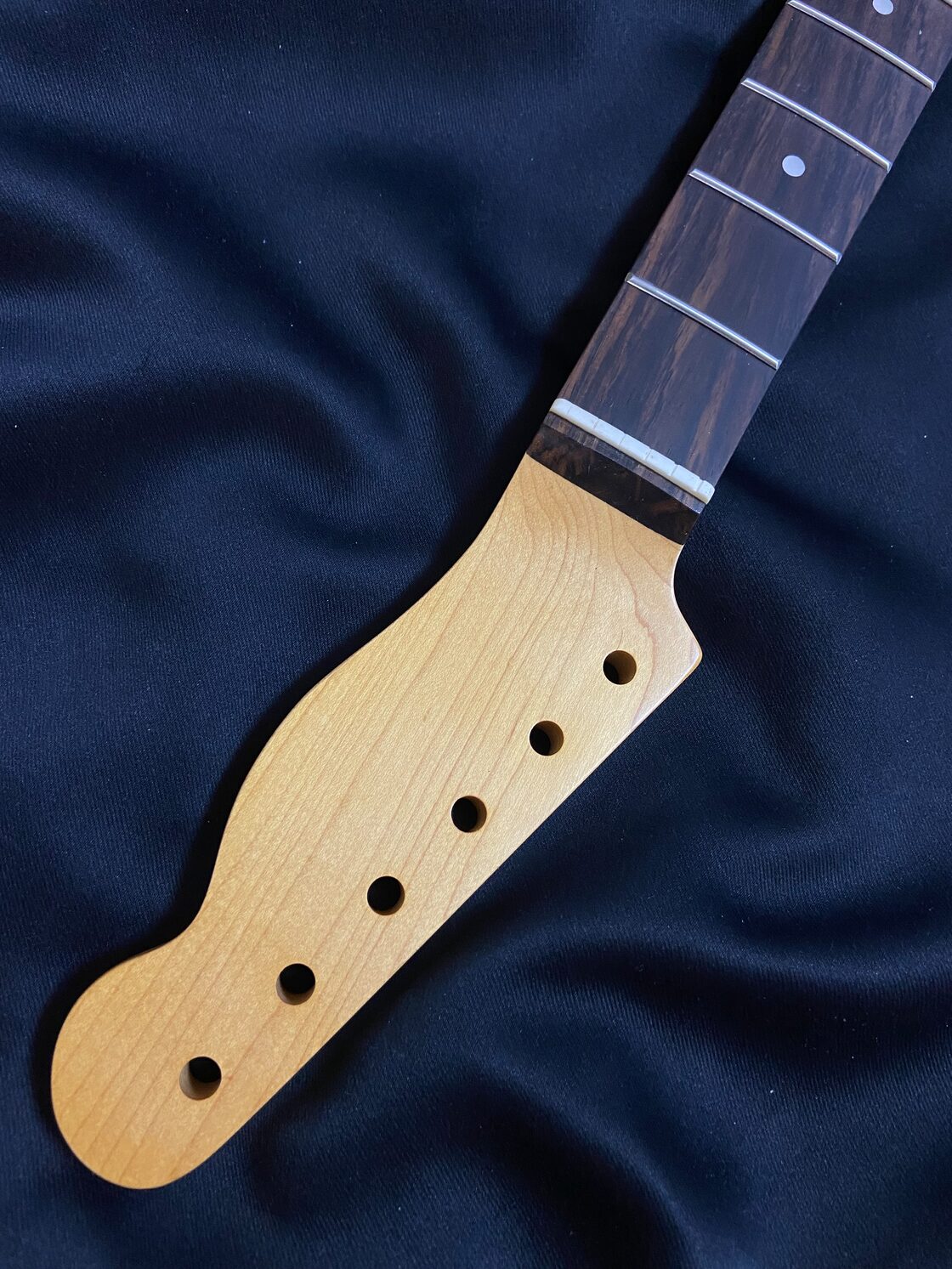 テレキャスターネック（No158 ）ローズ指板21F くらまし ビンテージカラー 