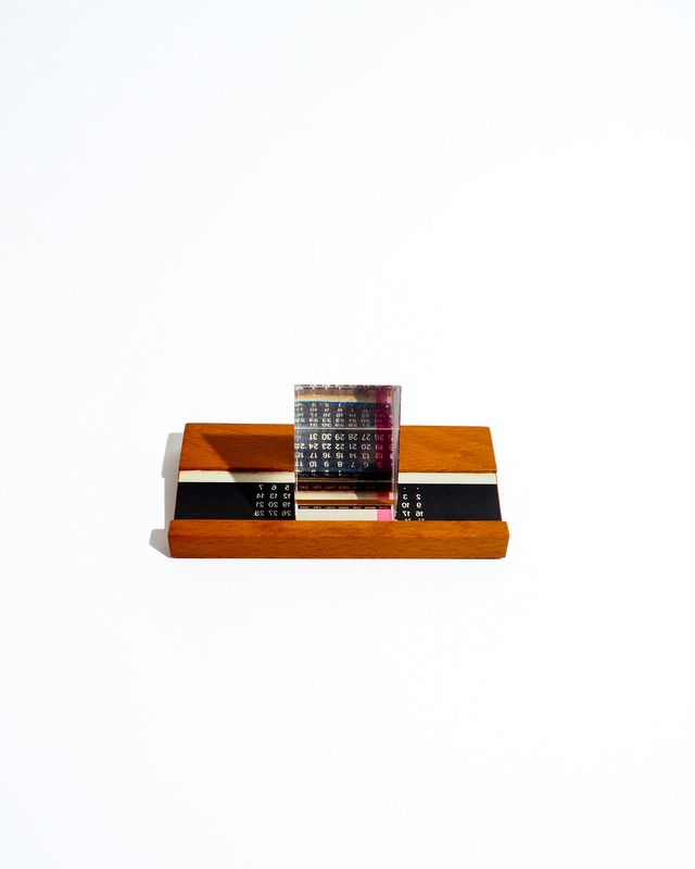 Wooden shiftable perpetual calendar