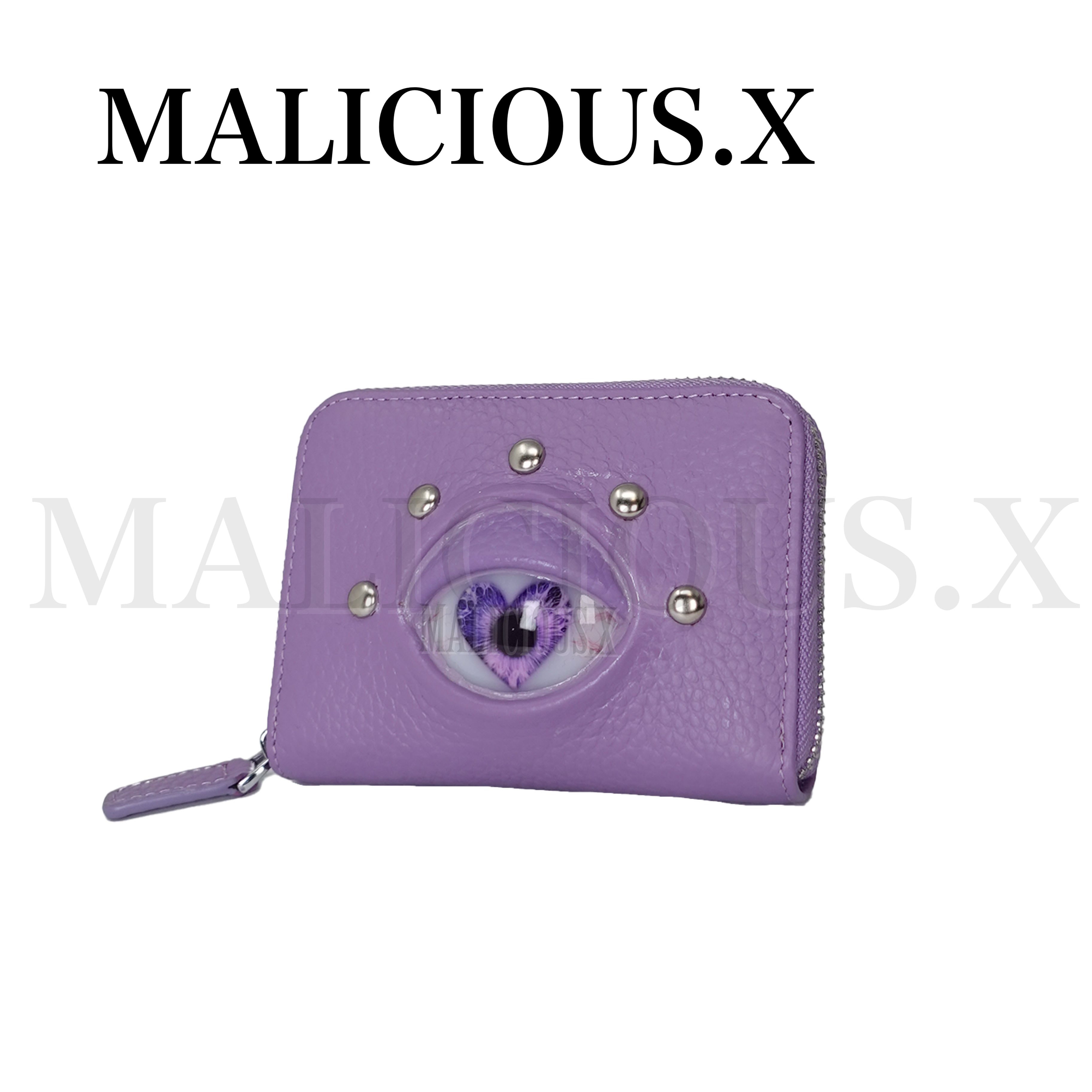 MALICIOUS.X【箱付き美品】目のデザイン 二つ折り財布 ピンク 17f8299826f724b619177485edc939