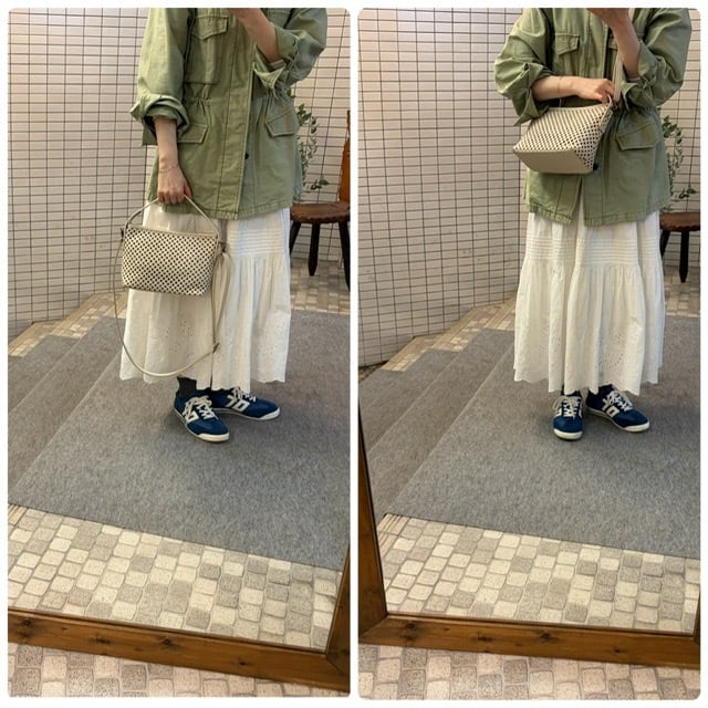 B.stuff パンチング2WAYショルダーバッグ