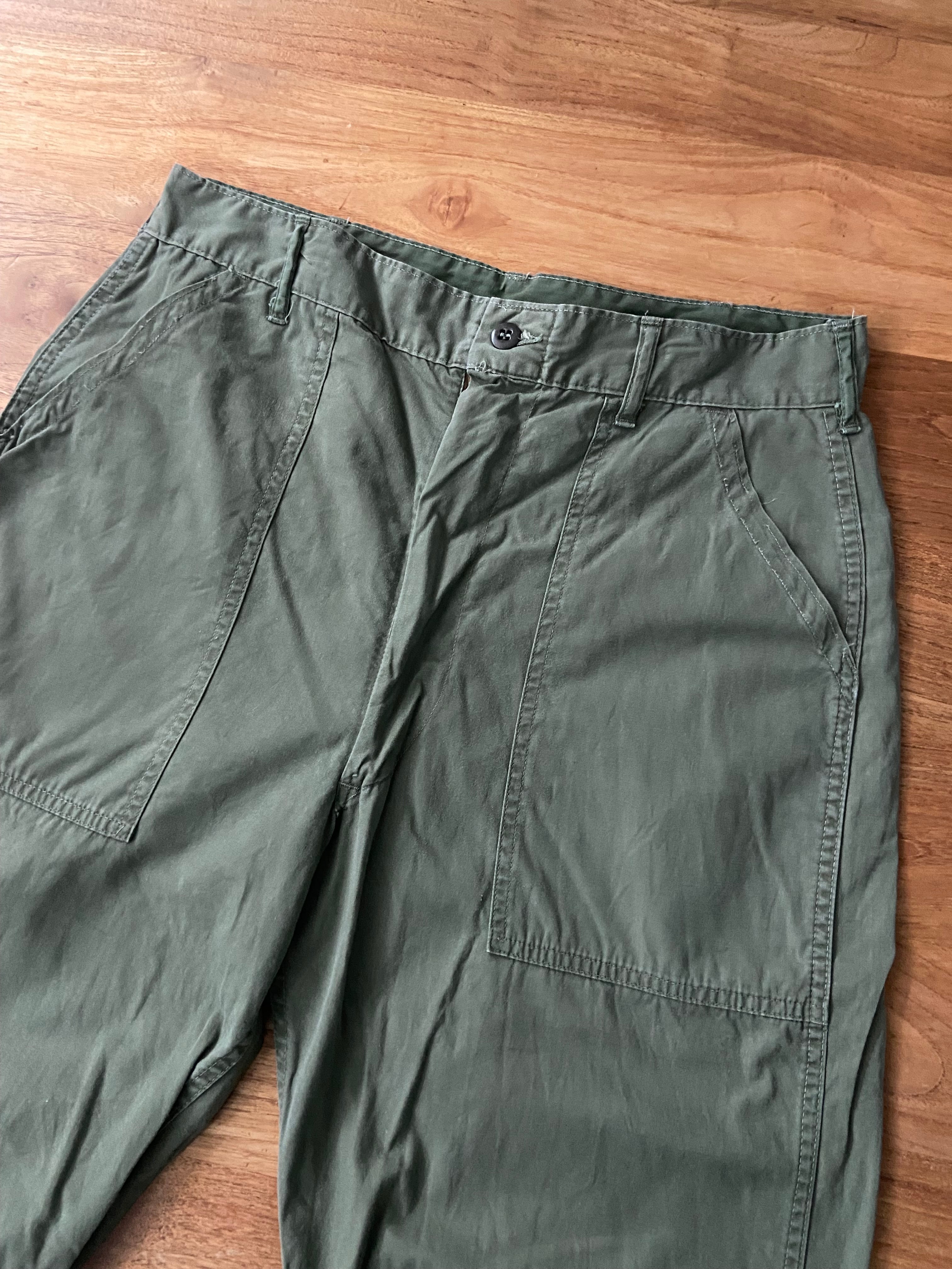 US ARMY / COTTON POPLIN BAKER PANTS | DEXIM