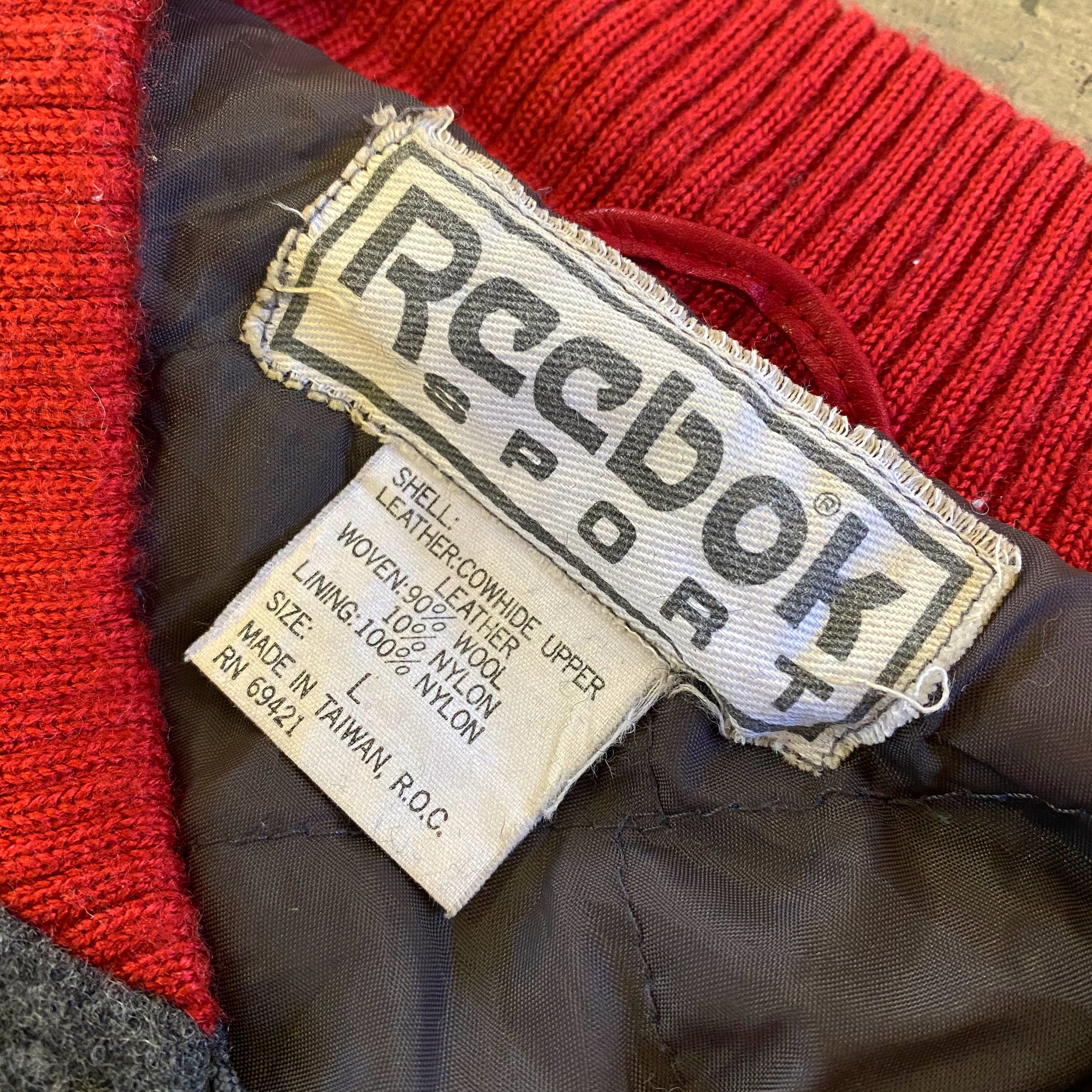 スタジャン Reebok レザー 90´-