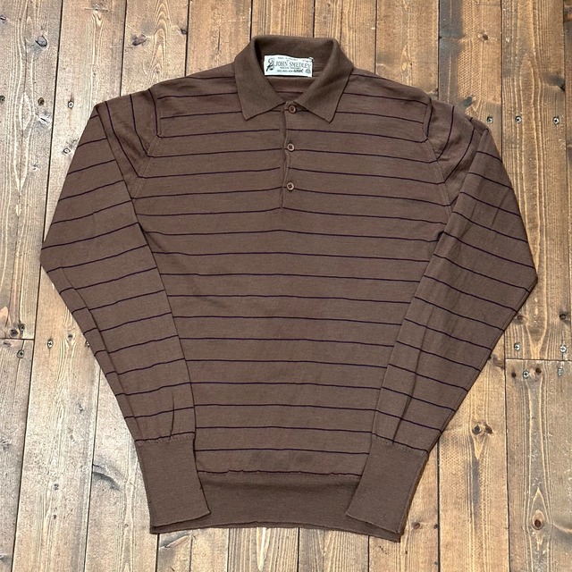 JOHN SMEDLEY L/S WOOL POLO SHIRT S “OLD MODEL”