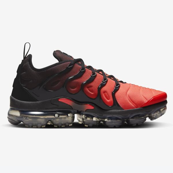 NIKE Air Vapormax Plus Black Bright Crimson USA SHOETY