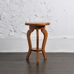French Oak Round Side Table / フレンチ オーク ラウンド サイドテーブル / 2202H-002