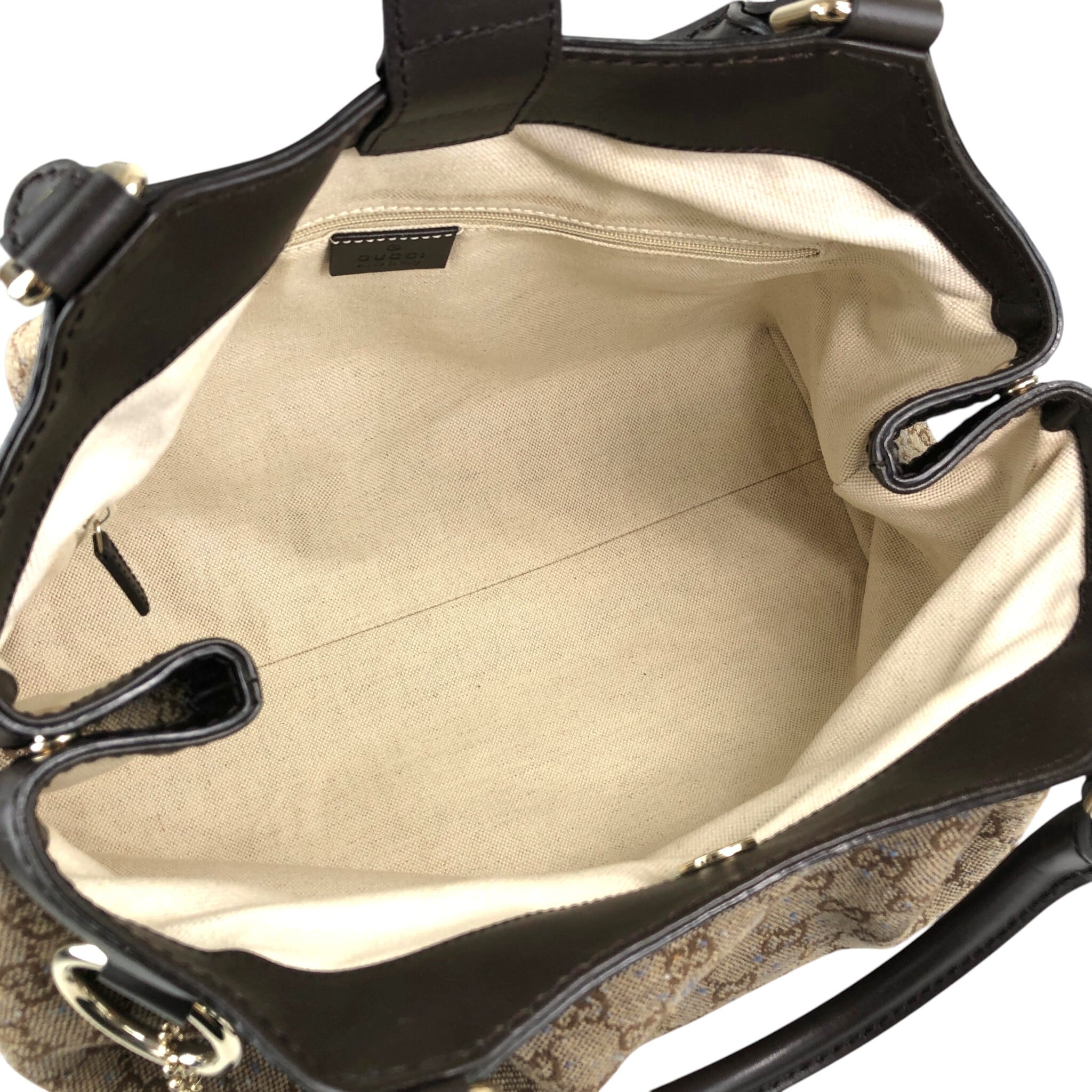 GUCCI グッチ GGキャンバス トートバッグ ブラウン スーキー ネップ