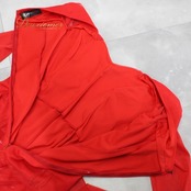 社交ダンス 衣装 スタンダード ドレス ワンピース パーティドレス レッド系 赤 チョーカー prima boutique プリマブティック フロート 長袖 社交ダンスドレス フロート付き ドレスワンピース パーティ用 ドレス 赤色 伸縮性 大人用 フリル デザイン 体型カバー おしゃれ イベント用 モダンダンス用 女性用 ダンス衣装 競技用ドレス 格安 ドレスアップ 着心地抜群