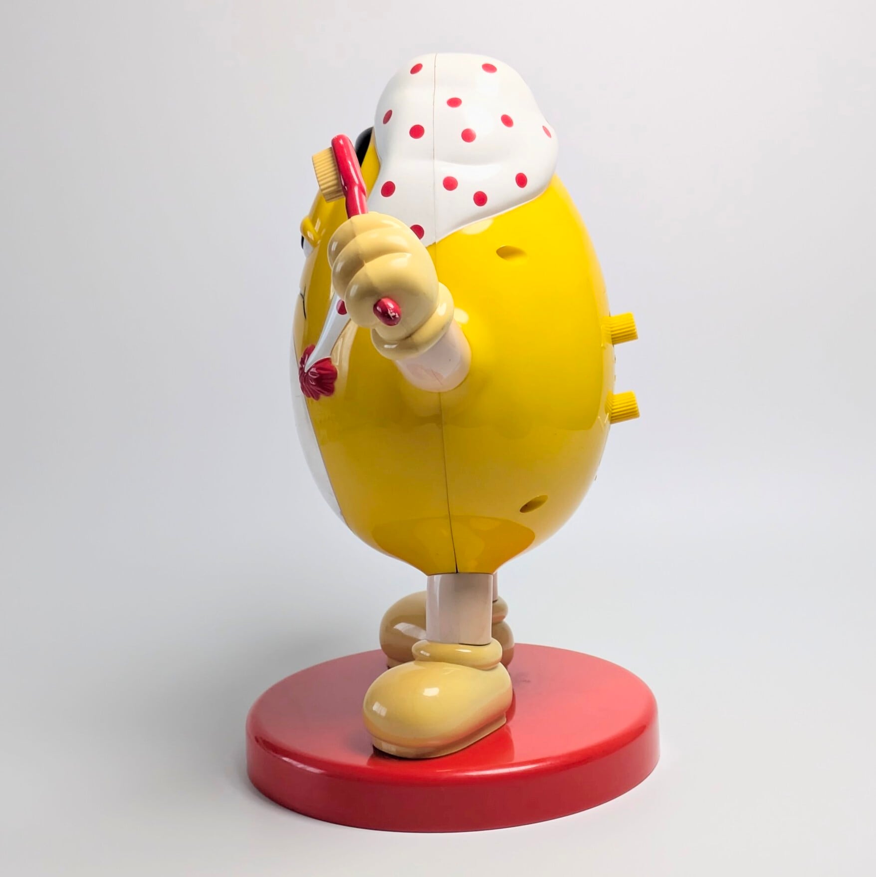 ☆ VINTAGE 90' JUNK ☆【 m&m's  ( エムアンドエムズ ) 】Alarm Bedside Clock Yellow / 目覚まし時計 / アラームクロック 〚アメリカン雑貨 アメトイ〛