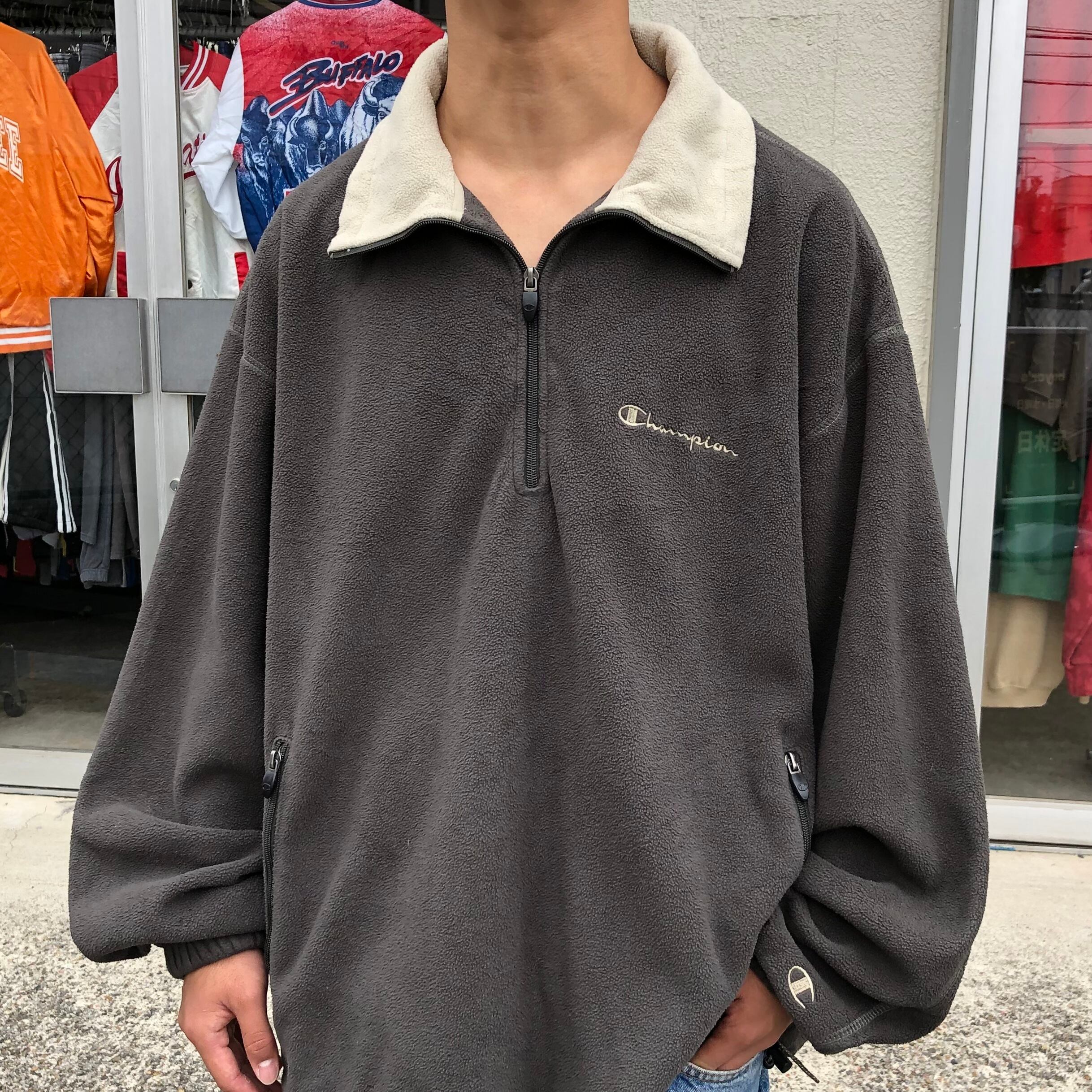 Champion チャンピオン ハーフジップ スウェット ビンテージ