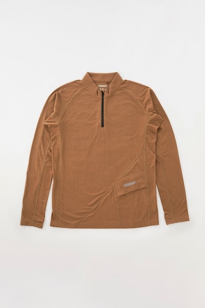 Sato LS Half Zip: Color Brown