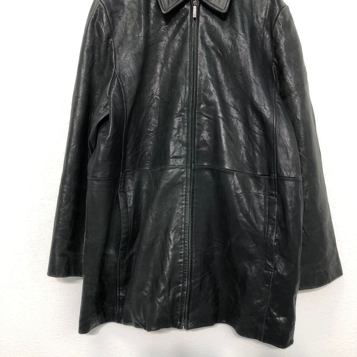 COLEBROOK レザー ジャケット XL ブラック コールブロック ジップ 