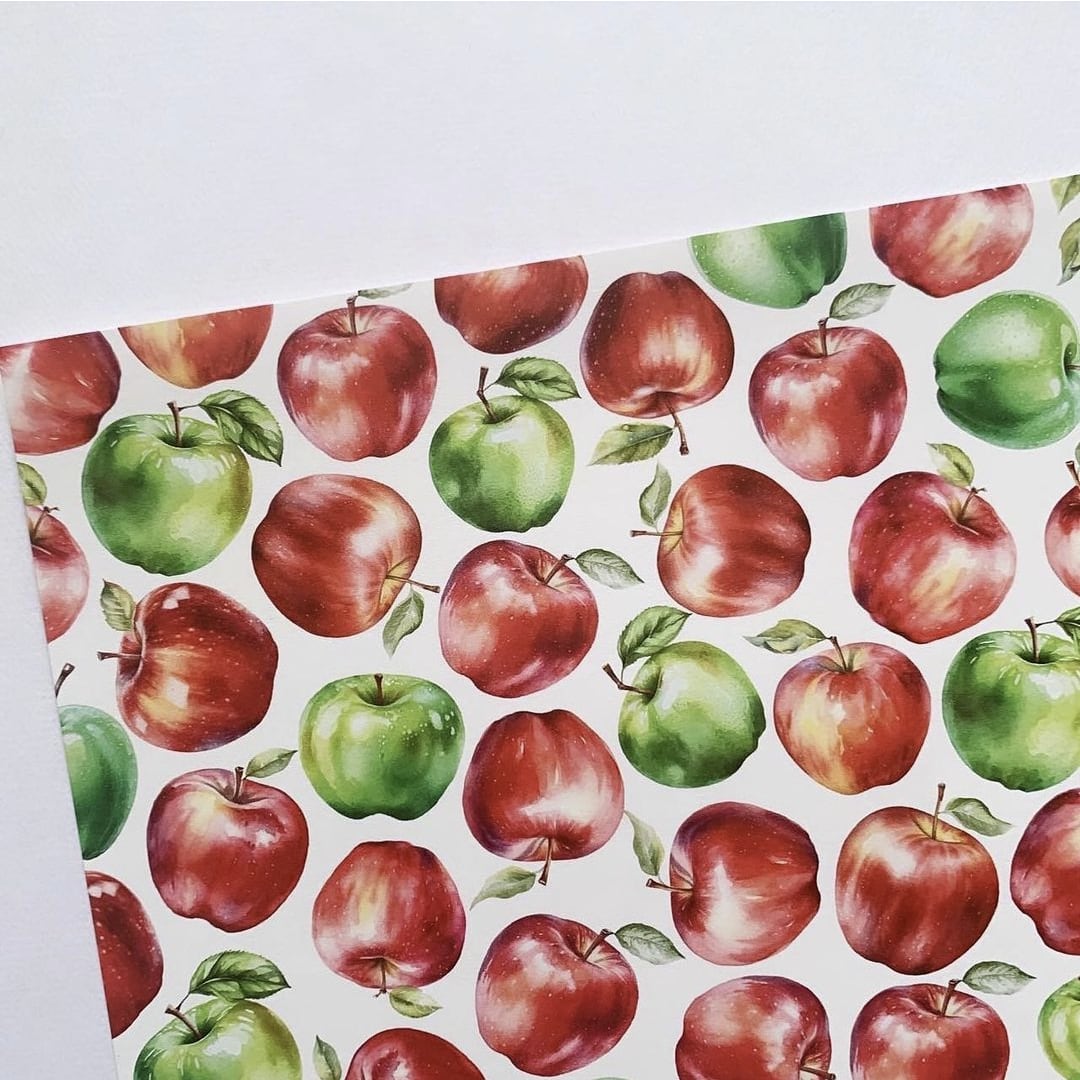 りんご デザインペーパー A4 10枚 | shop dolphin