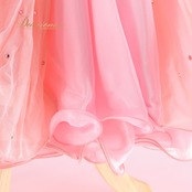 社交ダンス 衣装 チャコット Chacott スタンダードドレス ドレス ワンピース スタンダード ピンク フロート レース フリル デモ 競技 ダンス パーティ 発表会 日本製 ピンク系 かわいい 女性らしい フォーマル スカート揺れる おしゃれ パーティー衣装 社交ダンス用 競技用コスチューム