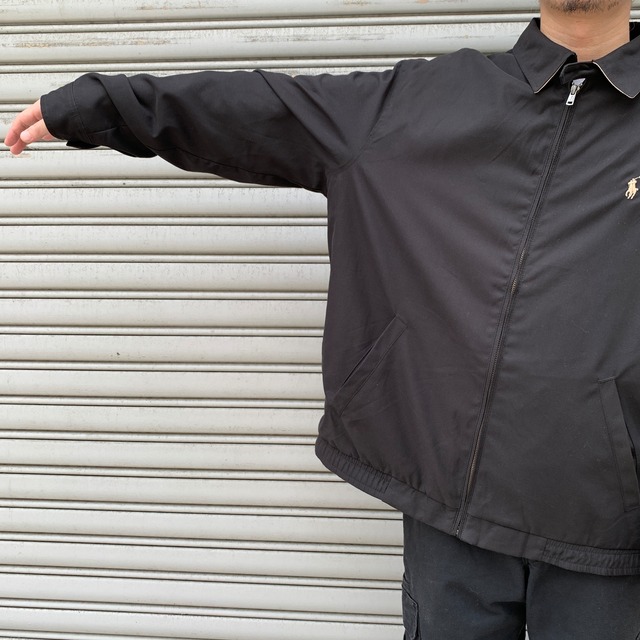 ラルフローレン スウィングトップジャケット ハリントンジャケット ブラック XL