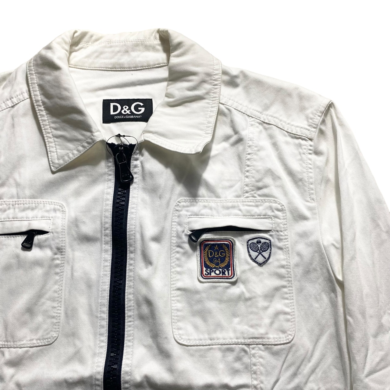 D&G white cotton blouson