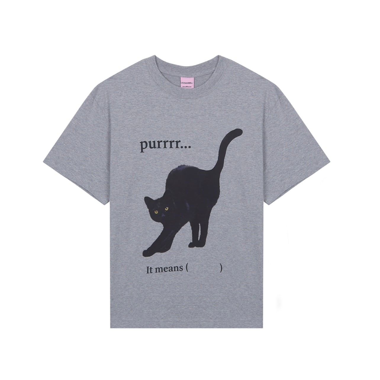 hag your skin ハグユアスキン 猫 Tシャツ グレー 黒 韓国 hag your skin ハグユアスキン 猫 Tシャツ グレー 黒 韓国