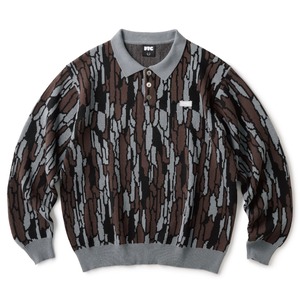 FTC / KNIT POLO SWEATER CAMO